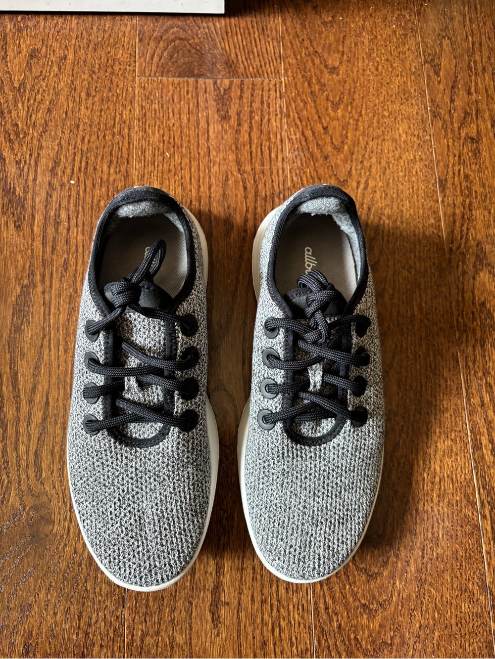 Allbirds Tree Runner Gray Knit Lace Up Comfort Sneakers - Size 8